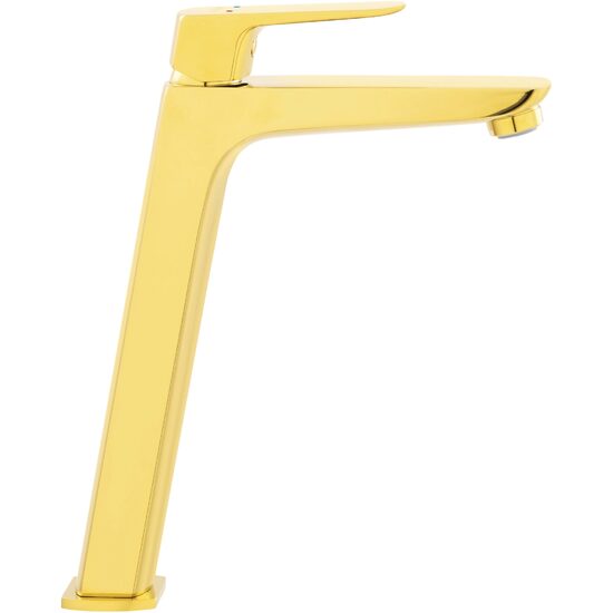 Baterie pentru lavoar, înaltă monocomandă auriu Vitto gold Verdeline 286 mm