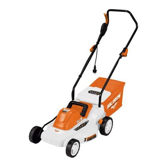 Mașină electrică de tuns gazonul RURIS RXE1500, 1500 W, lățime de tăiere 37 cm, înălțime reglabilă 25–75 mm
