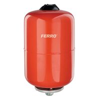 Vas de expansiune pentru instalații de încălzire Ferro CO50W, 50 L, membrană EPDM, presiune maximă 8 bar, racord 3/4″, montaj suspendat, roșu