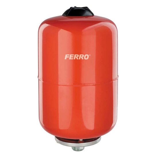 Vas de expansiune pentru instalații de încălzire Ferro CO50W, 50 L, membrană EPDM, presiune maximă 8 bar, racord 3/4″, montaj suspendat, roșu