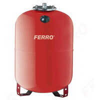 Vas de expansiune pentru instalații de încălzire Ferro CO35W, 35 L, membrană EPDM înlocuibilă, presiune maximă 8 bar, racord 3/4″, montaj suspendat, roșu