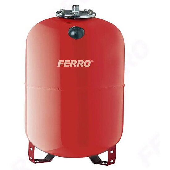 Vas de expansiune pentru instalații de încălzire Ferro CO35W, 35 L, membrană EPDM înlocuibilă, presiune maximă 8 bar, racord 3/4″, montaj suspendat, roșu