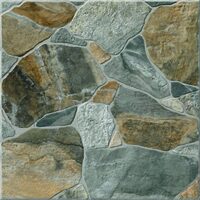 Gresie rectificata 3623 Riverstone Mix 45x45 cm, model piatra, culoare mix, finisaj mat