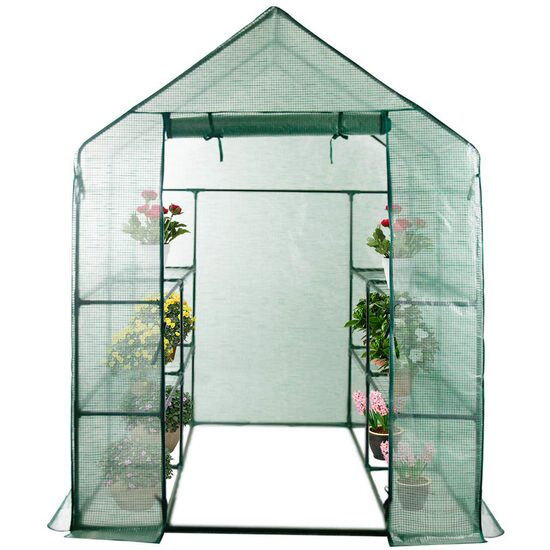 Seră de grădină din polietilenă, pentru flori și legume, 140 g/m², protecție UV4,1,4 × 1,4 × 1,9 m, cod GF-2197