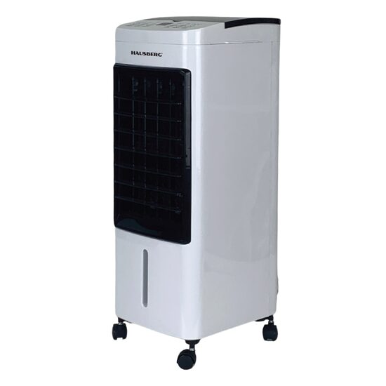 Ventilator portabil cu funcție de răcire și umidificare Hausberg HB-5955AB, rezervor 4 L, cu telecomandă, alb