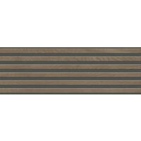 Faianta Jarel Walnut Mate 30x90 cm, rectificata, model riflaj, finisaj mat, maro