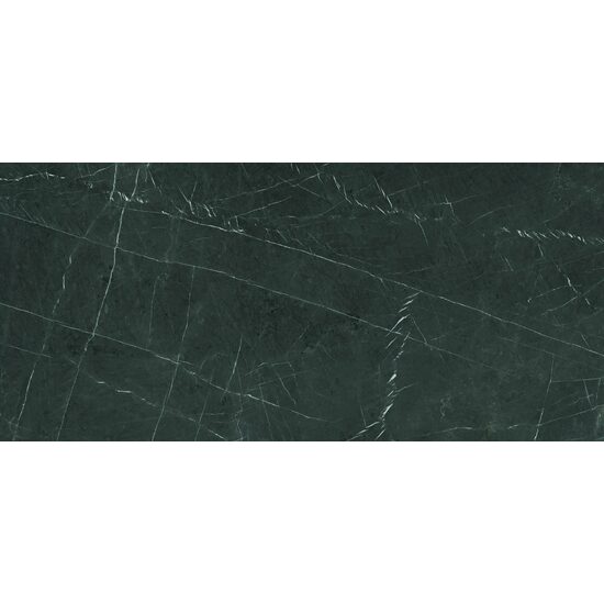Lastra - placa mare gresie XXL - Marquina Mate 120x260 cm, rectificata, model marmura, finisaj mat, negru