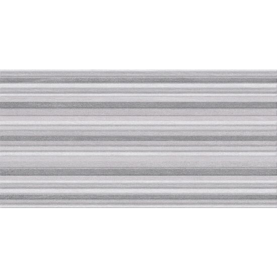 Faianta Ayrona Lines relief 25x50 cm, model dungi, finisaj mat, gri, model dungi, finisaj mat, gri