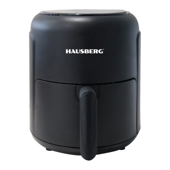 Friteuză cu aer cald Hausberg HB-2356, 2,6 L, 1000-1200 W, negru, 5 programe, digital