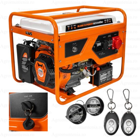 Generator electric RURIS R-Power GE5500RC, 5500 W, 3 faze, motor 13 CP, pornire electrica