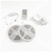 Bandă LED RGB, 12 V, 22 W, 2 × 5M control muzica+telecomanda ALSB5050RGBMU40-10
