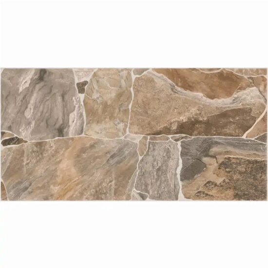 Gresie 3692 Riverstone Brown 30x60 cm, model piatra, maro