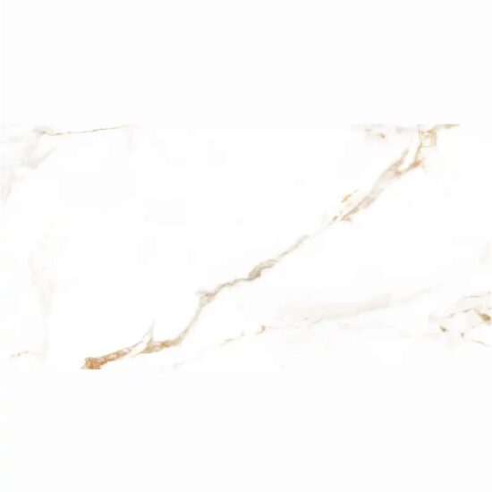 Gresie rectificata 3695 Breeze White Matt 60x120 cm, model marmura, alb