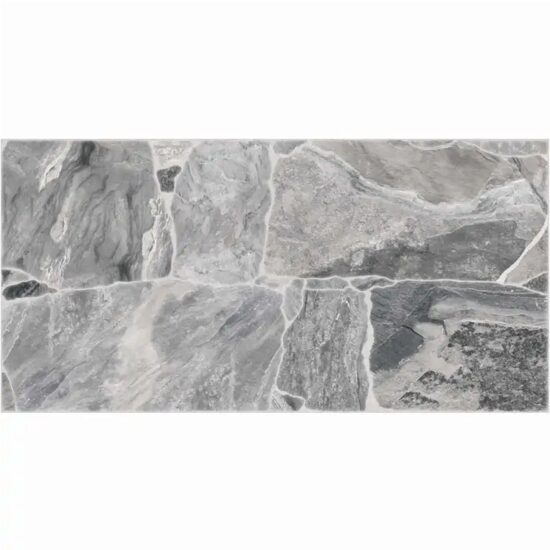 Gresie 3694 Riverstone Grey 30x60 cm, model piatra, gri