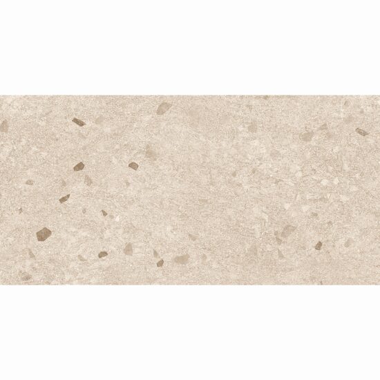 Gresie rectificata Terra Beige TER3  60x120 cm, model piatra, bej, finisaj mat