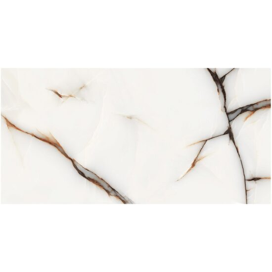 Gresie rectificata Savona Grey SAO2 60x120 cm, model marmura, gri, finisaj lucios