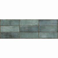 Faianta rectificata Juno Emerald Dekofon 30x90 cm, model piatra, verde, finisaj lucios