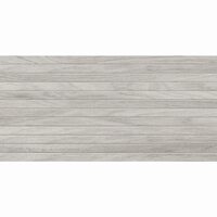 Gresie rectificata Woodline Grey WOD3 60x120 cm, model lemn, gri, finisaj mat