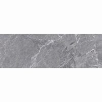 Faianta rectificata Adela Grey 30x90x0.7cm, model marmura, gri, finisaj lucios