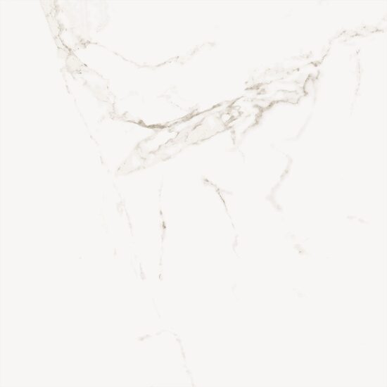 Gresie rectificata Adonis Matte White 60x60x0.7cm, model marmura, alb, finisaj mat