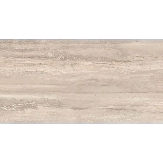 Gresie rectificata Traverten Beige Sugar 25621111 60x120 cm, model marmura, bej, finisaj mat