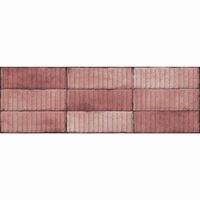 Faianta rectificata Juno Ruby Dekofon 30x90 cm, model piatra, rosu, finisaj lucios