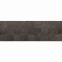 Faianta rectificata Motto Taupe Decofon 30x90 cm, model piatra, maro, finisaj mat