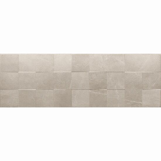 Faianta rectificata Motto Bone Decofon 30x90 cm, model piatra, bej, finisaj mat
