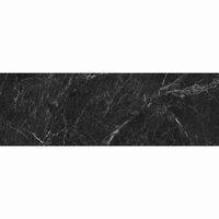 Faianta rectificata Adela Anthracite 30x90x0.7cm, model marmura, antracit, finisaj lucios