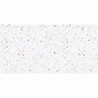 Gresie RS 194 White Carving 60x120 cm, alb, model ciment, finisaj lucios