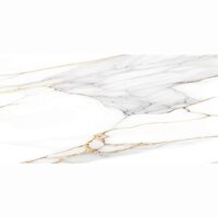 Gresie Devise White 60x120 cm, alb, model marmura, finisaj lucios