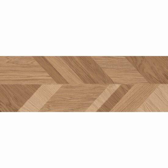 Faianta rectificata Mood Bamboo Decofon 30x90 cm, maro, model ciment, finisaj mat