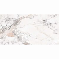 Gresie rectificata Majestic White 60x120 cm, alb, model marmura, finisaj mat