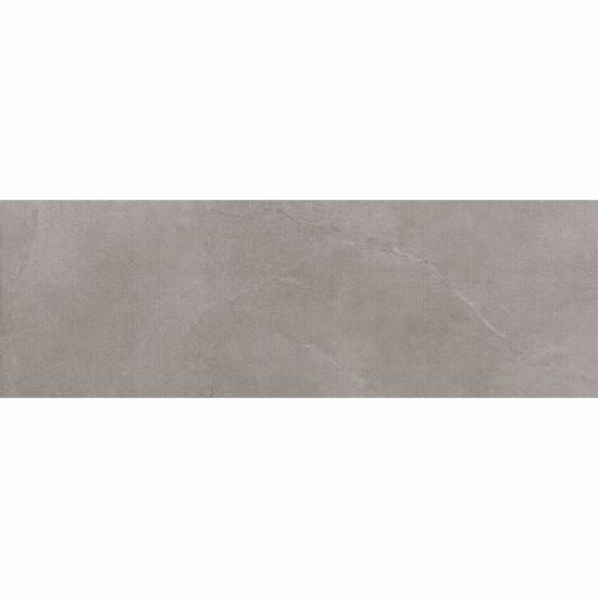 Faianta rectificata Motto Grey 30x90x0.7cm, gri, model ciment, finisaj mat
