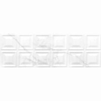 Faianta rectificata Paris White Decofon 30x90 cm, alb, model marmura, finisaj lucios