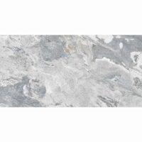 Gresie rectificata Bohemia White 60x120 cm, alb, model ciment, finisaj mat