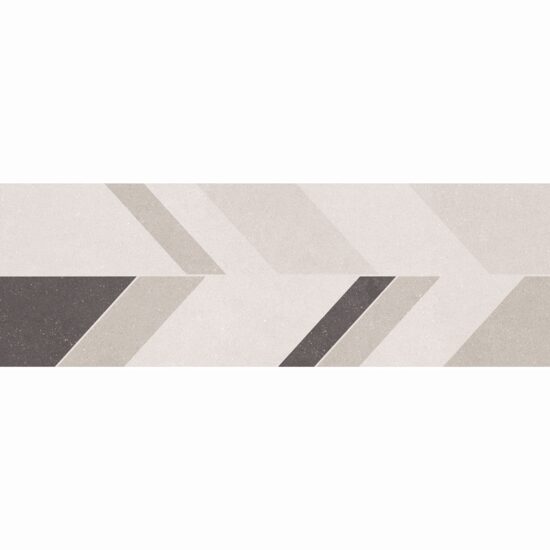 Faianta rectificata Mood Cement Decofon 30x90 cm, gri deschis, model ciment, finisaj mat