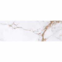 Faianta rectificata Star Line 30x90x0.7cm, alb, model marmura, finisaj lucios