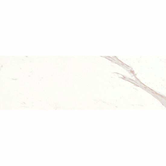 Faianta rectificata Nuvola White 30x90x0.7cm, alb, model marmura, finisaj mat