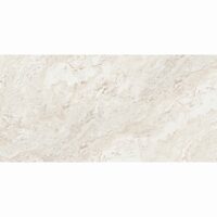 Gresie rectificata Moonwalk Cream 60x120 cm, crem, model ciment, finisaj lucios