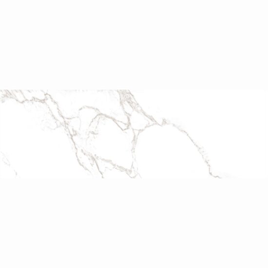 Faianta rectificata Paris White 30x90x0.7cm, alb, model marmura, finisaj lucios