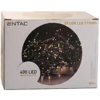 Ghirlanda 400 LED WW 8m IP44 Entac - Exterior ECL-M400-WW
