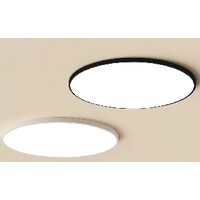 Plafoniera KJXD-07, 37 cm, negru, lumina rece, 220 V