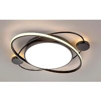 Plafoniera KJXD-053, 50 cm, negru, cu telecomanda, 220 V