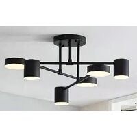 Lustra KJXD-494, 6 corpuri, negru, 220 V