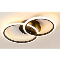 Plafoniera KJXD-343, 46 cm, negru, cu telecomanda, 220 V