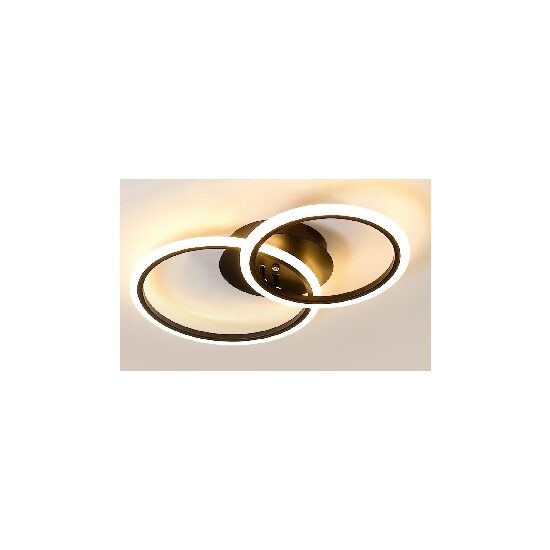 Plafoniera KJXD-343, 46 cm, negru, cu telecomanda, 220 V