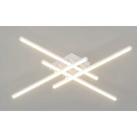 Lustra KJXD-329, 4 brate, alb, cu telecomanda, 220 V