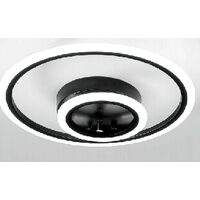 Plafoniera KJXD-259, 40 cm, negru, cu telecomanda, 220 V