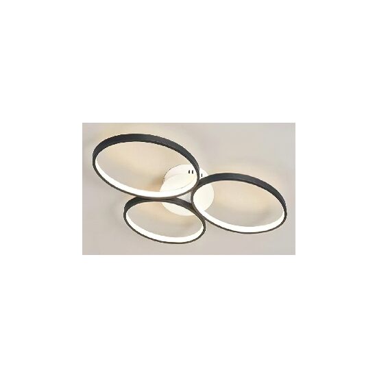 Plafoniera KJXD-345, 66 cm, negru, cu telecomanda, 220 V